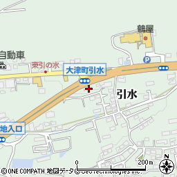 熊本県菊池郡大津町引水743周辺の地図