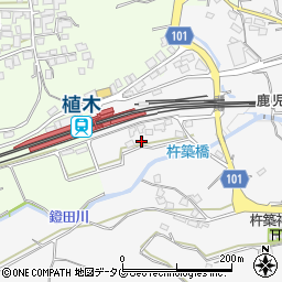 熊本県熊本市北区植木町鐙田612周辺の地図