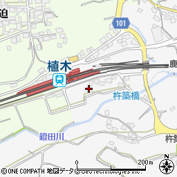 熊本県熊本市北区植木町鐙田613周辺の地図