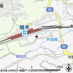 熊本県熊本市北区植木町鐙田613周辺の地図