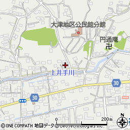 熊本県菊池郡大津町室2007-3周辺の地図