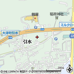 熊本県菊池郡大津町引水750周辺の地図