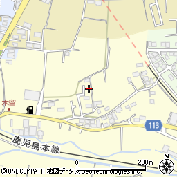 熊本県熊本市北区植木町木留160-10周辺の地図