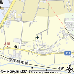 熊本県熊本市北区植木町木留160周辺の地図