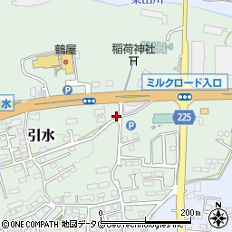 熊本県菊池郡大津町引水752周辺の地図