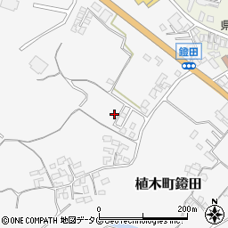 熊本県熊本市北区植木町鐙田1144-17周辺の地図