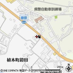 熊本県熊本市北区植木町鐙田1445-1周辺の地図