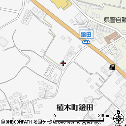 熊本県熊本市北区植木町鐙田1152-2周辺の地図