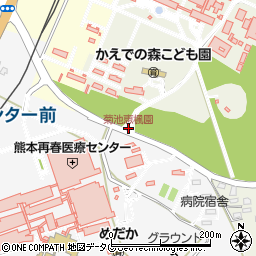 菊池恵楓園周辺の地図