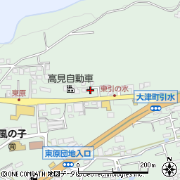 熊本県菊池郡大津町引水686周辺の地図