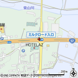 大津町運動公園入口周辺の地図