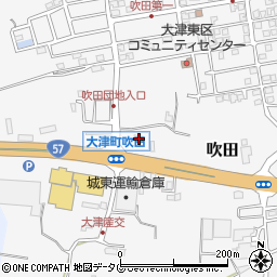 熊本県菊池郡大津町吹田1196周辺の地図