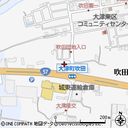 熊本県菊池郡大津町吹田1197周辺の地図