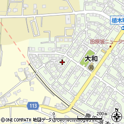 熊本県熊本市北区植木町大和46周辺の地図