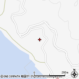 長崎県南松浦郡新上五島町間伏郷862周辺の地図