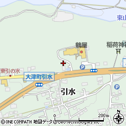 熊本県菊池郡大津町引水694周辺の地図