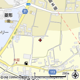熊本県熊本市北区植木町木留145周辺の地図