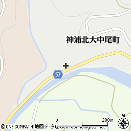 長崎県長崎市神浦北大中尾町周辺の地図