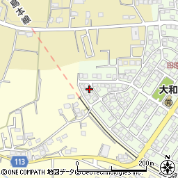 熊本県熊本市北区植木町大和43周辺の地図