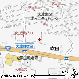 熊本県菊池郡大津町吹田1237-2周辺の地図