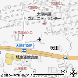 熊本県菊池郡大津町吹田1237周辺の地図