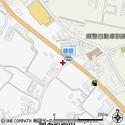 熊本県熊本市北区植木町鐙田1057-4周辺の地図