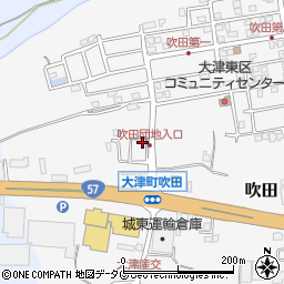 熊本県菊池郡大津町吹田1229周辺の地図