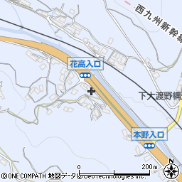 長崎県諫早市下大渡野町571-2周辺の地図