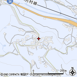 長崎県諫早市下大渡野町1267周辺の地図
