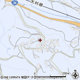 長崎県諫早市下大渡野町1212周辺の地図