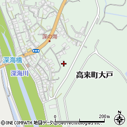 長崎県諫早市高来町大戸周辺の地図