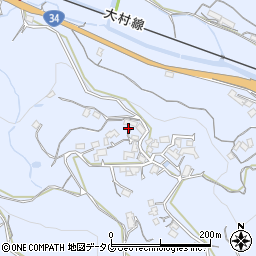 長崎県諫早市下大渡野町1211周辺の地図