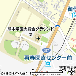 熊本学園大西合志研修所周辺の地図