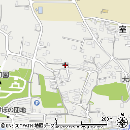 熊本県菊池郡大津町室1864-5周辺の地図