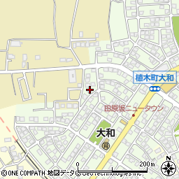 熊本県熊本市北区植木町大和34-3周辺の地図