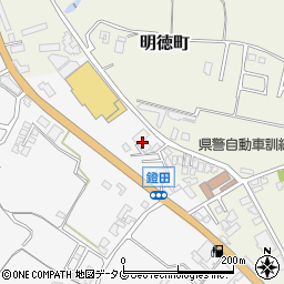 熊本県熊本市北区植木町鐙田1051-1周辺の地図