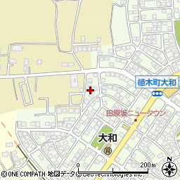 熊本県熊本市北区植木町大和34周辺の地図