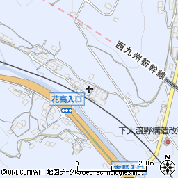 長崎県諫早市下大渡野町1376周辺の地図