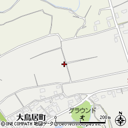 熊本県熊本市北区大鳥居町周辺の地図