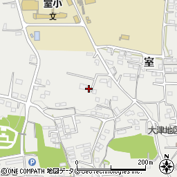 熊本県菊池郡大津町室1853-7周辺の地図