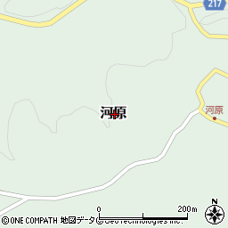 熊本県阿蘇郡高森町河原周辺の地図