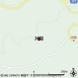 熊本県高森町（阿蘇郡）河原周辺の地図