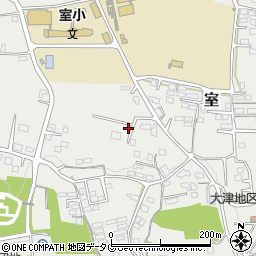 熊本県菊池郡大津町室1853-17周辺の地図