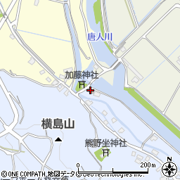 石唐公民館周辺の地図
