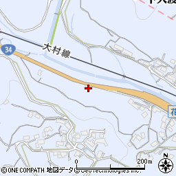 長崎県諫早市下大渡野町1279-3周辺の地図