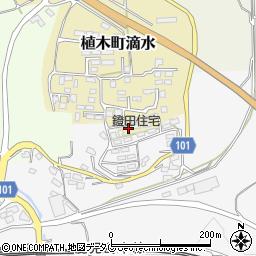 熊本県熊本市北区植木町滴水2313周辺の地図