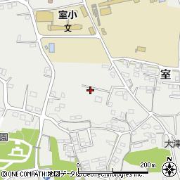 熊本県菊池郡大津町室1853-14周辺の地図