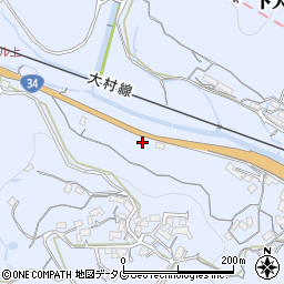 長崎県諫早市下大渡野町1279周辺の地図