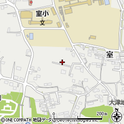 熊本県菊池郡大津町室1853-10周辺の地図