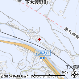 長崎県諫早市下大渡野町1401周辺の地図
